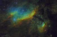 IC 4628 - Emission Nebula in Scorpius - SHO w/RGB Stars v1