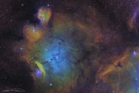 NGC 6559 and Friends - SHO w/RGB Stars v1